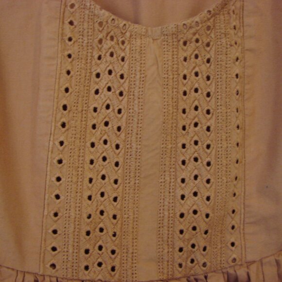 Anthropologie Top Orange Ruffled Embroidered Boho Sleeveless Boho Tank Small P - Picture 7 of 14